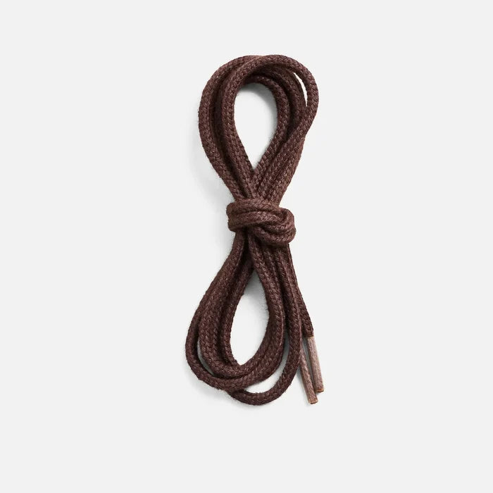Heavy duty flame resistant replacement boot laces by Red Wing in brown, product view