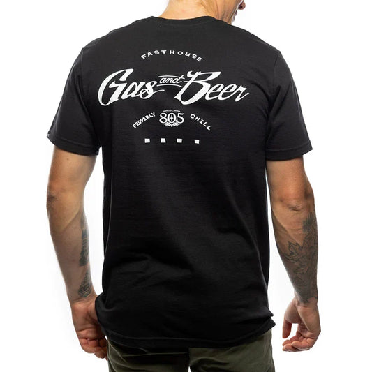 Fasthouse 805 Movement midweight short-sleeve graphic t-shirt in black, available in big and tall sizes