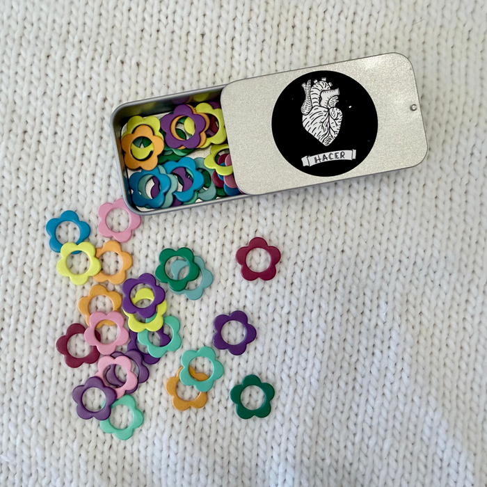 Enamel Flower Stitch Markers