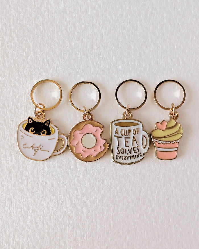 A Cup of Tea Stitch Markers