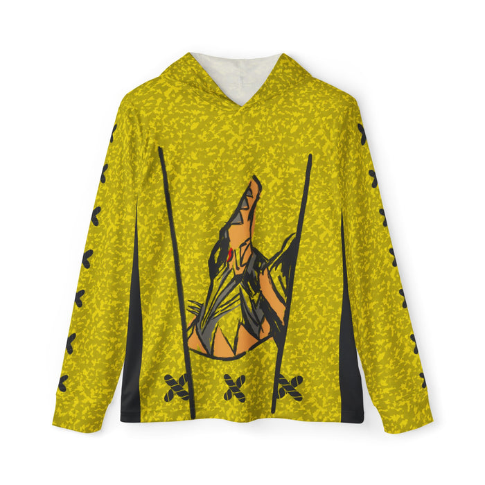 Abaranger Yellow Hoodie (Full Print) Lightweight, Breathable, workout, pull over, fitness Hoodie Super Sentai Custom
