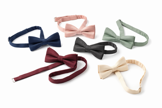 Adjustable Pre-Tied Satin Bow Tie | Men's & Boys' Sizes