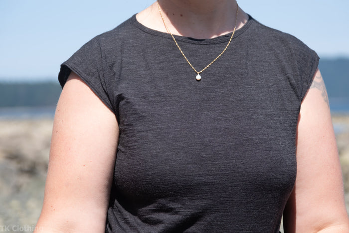 Adult Merino Wool Cap Sleeve Tank Top | Lightweight