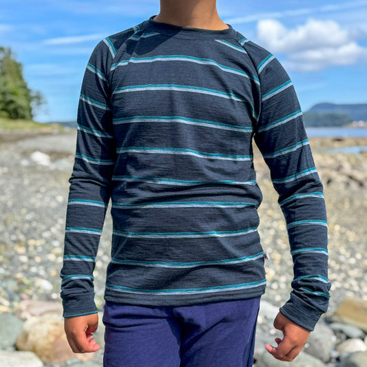 Adult Merino Wool Long Sleeve Top | Base Layer Weight