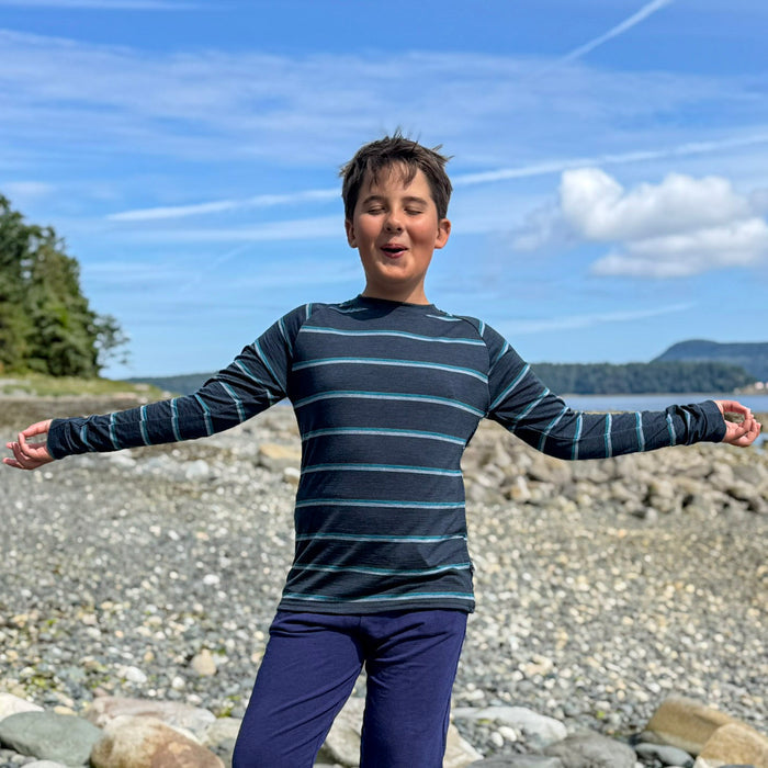 Adult Merino Wool Long Sleeve Top | Base Layer Weight