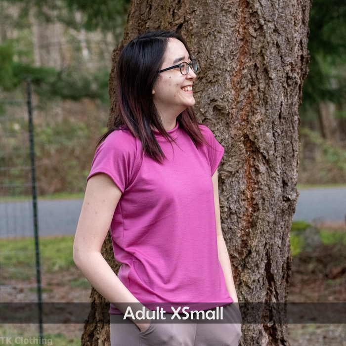 Adult Merino Wool Long Sleeve Top | Base Layer Weight