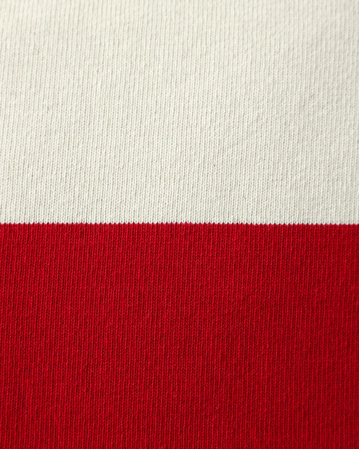 Made in Canada 100% Cotton Aubrey Cushion Cover Ivory and Red - Province of Canada