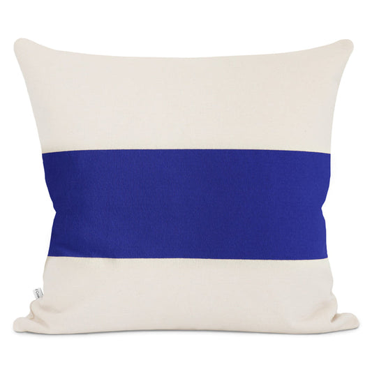 Made in Canada Aubrey Cushion Cover Ivory and Royal - Province of Canada