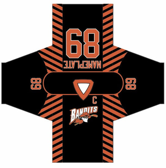 Bandits RHL Black Sublimation Hockey Jersey