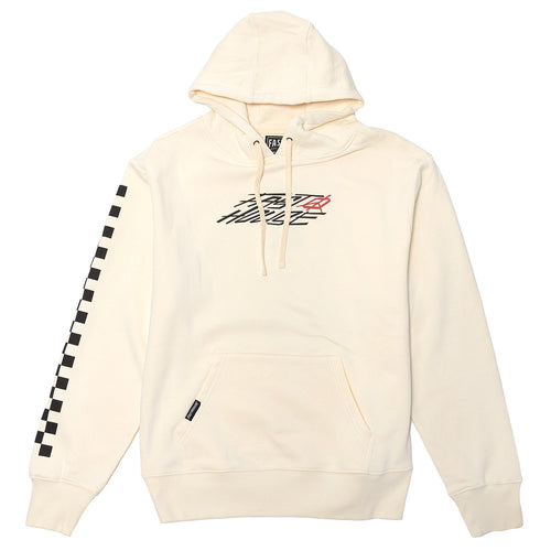 Fasthouse Base Camp hooded pullover in sandstone, front view