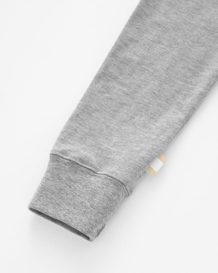 Made in Canada Basketball is Canadian Long Sleeve Tee Heather Grey 100% Cotton - Unisex - Province of Canada