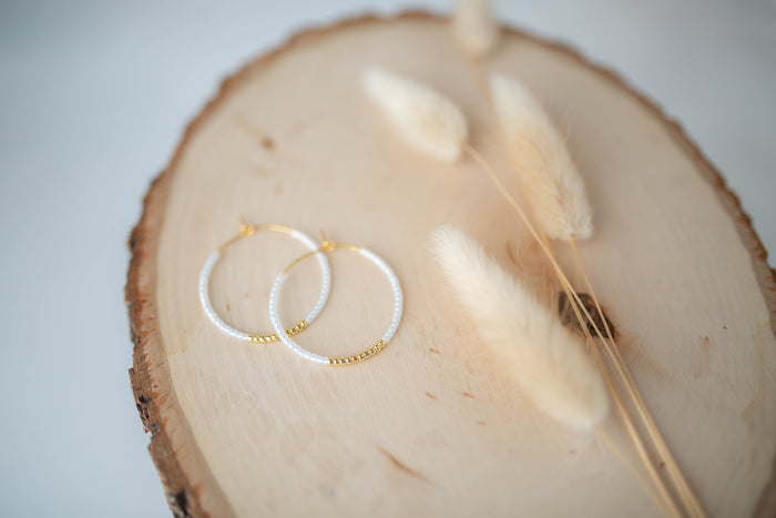 Beaded Earrings | Share the Love Hoops