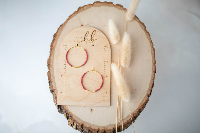Beaded Earrings | Share the Love Hoops