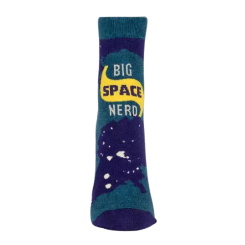 Ever just look up to the night sky and realize how teeny tiny we are and get the sudden and intense urge to go inside and Google what it all means? Women's shoe size 5-10. 55% nylon; 44% combed cotton; 1% spandex.
