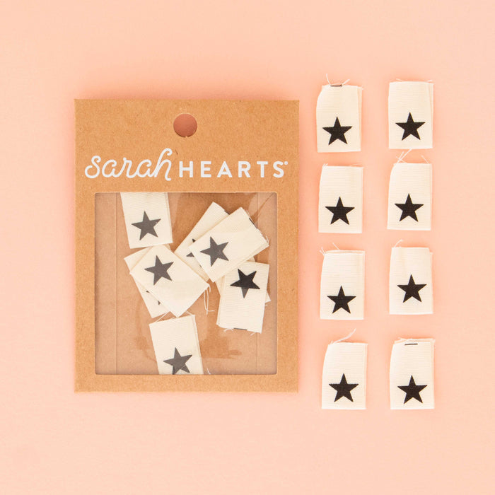 Black Star Organic Cotton Sewing Labels