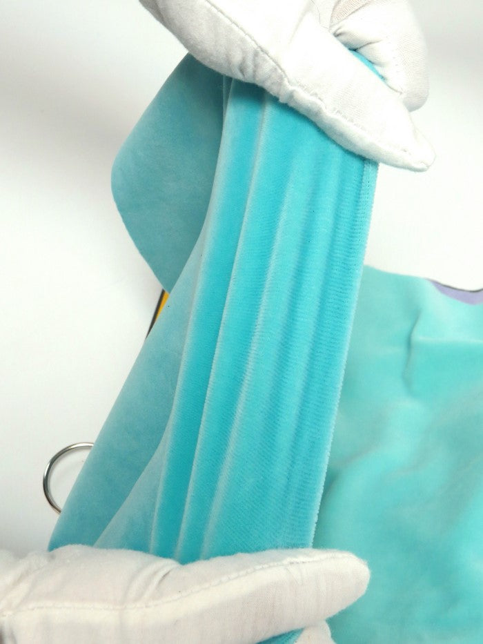 Black Stretch Mochi Plush Minky with ColorLast / Soft Solid Fabric by the Yard
