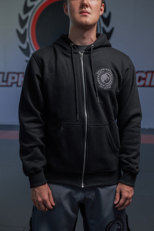 Black Zip-Up Hoodie