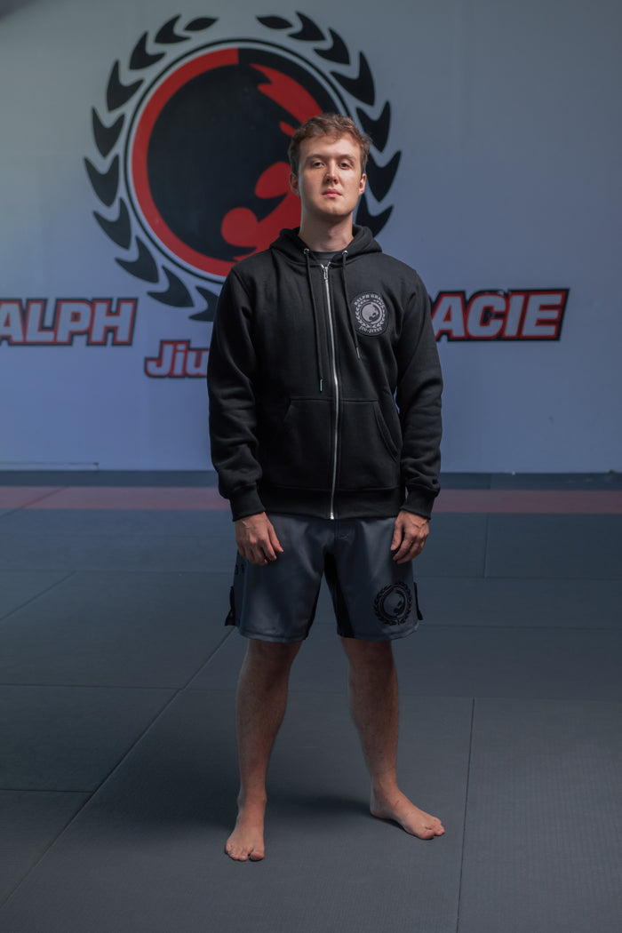 Black Zip-Up Hoodie