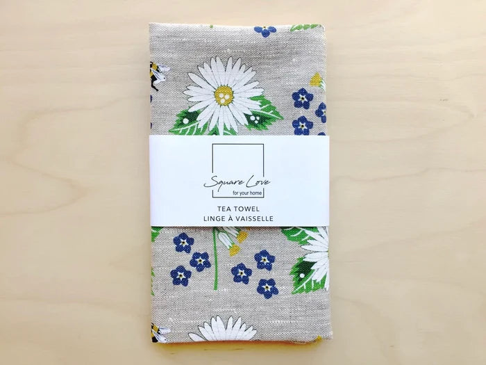 BLOOMS LINEN TEA TOWEL
