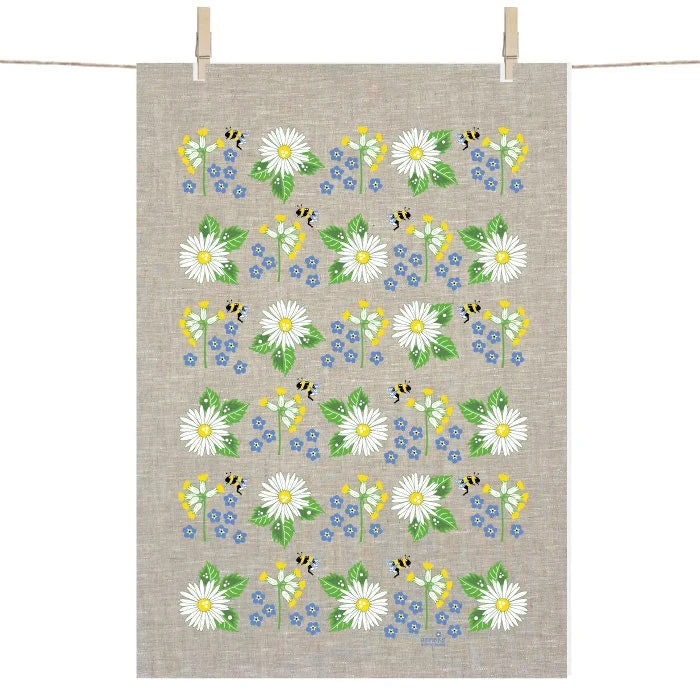BLOOMS LINEN TEA TOWEL
