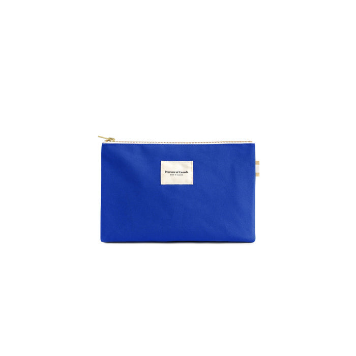 Made in Canada 100% Cotton Royal Blue Travel Pouch - Province of Canada
