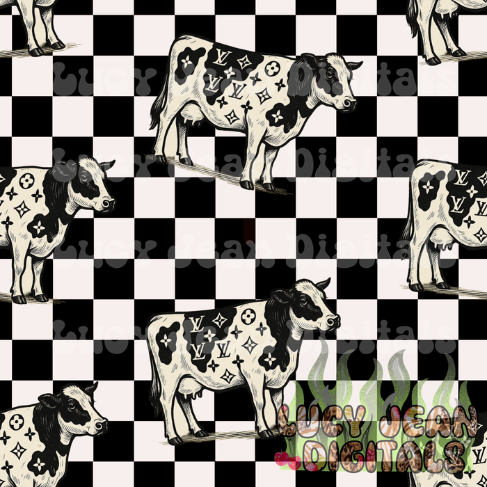 Boujee Cows Seamless File