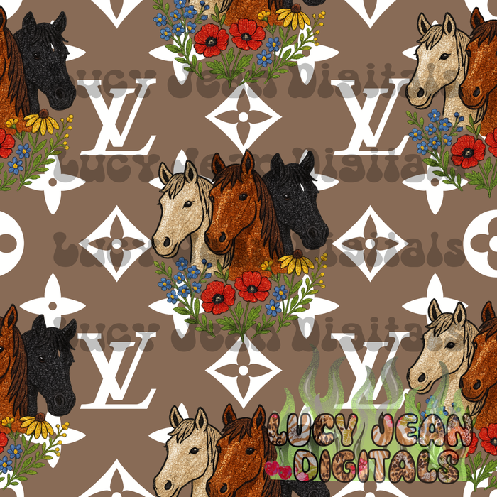 Boujee Horses Seamless File