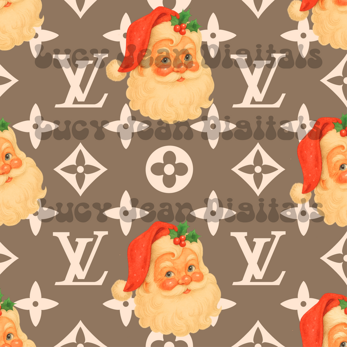 Boujee Santa Beige Seamless File
