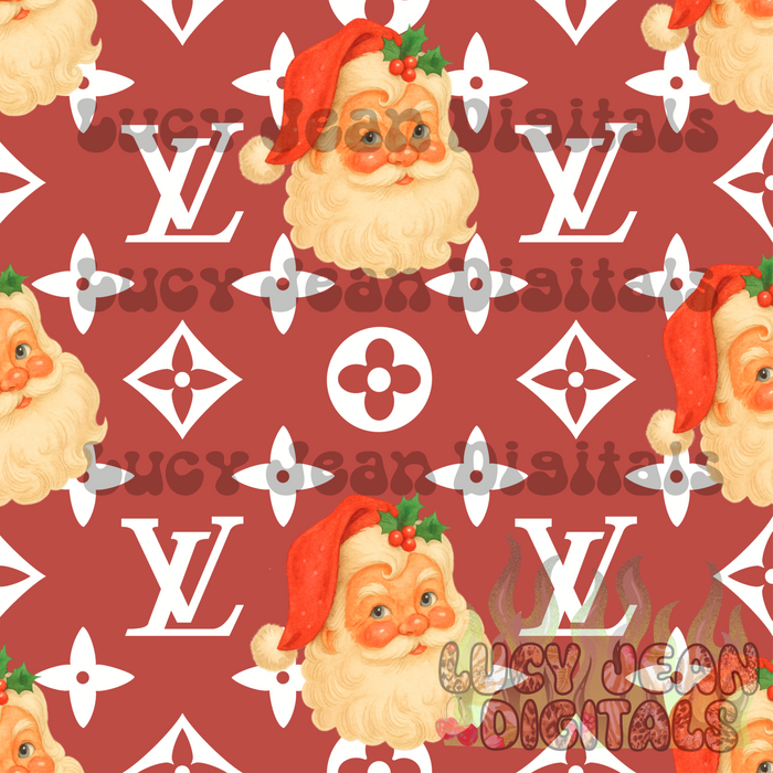 Boujee Santa Red Seamless File