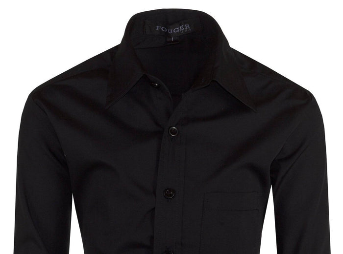 Boys Slim Fit Long Sleeve Dress Shirt – Button - Front, Chest Pocket, Adjustable Cuffs, Available in 10 Colors, Sizes 2 - 18 - Tuxgear
