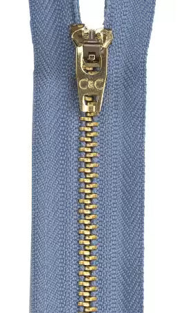 Brass Jean Zipper