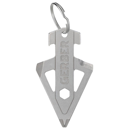Gerber Broadhead keychain tool in silver