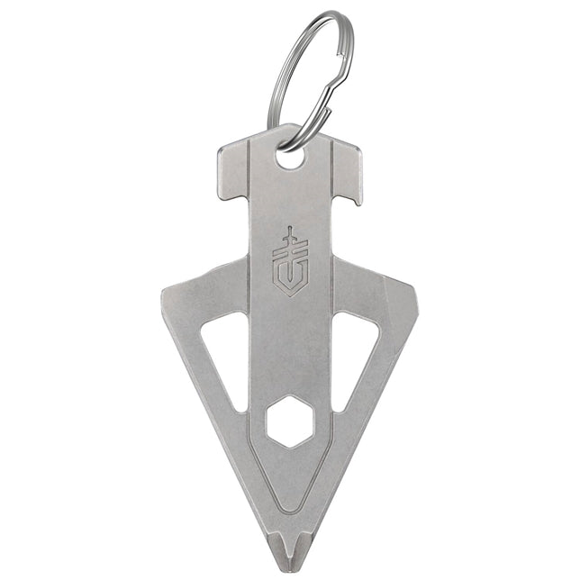 Gerber Broadhead keychain tool in silver, alternate product view
