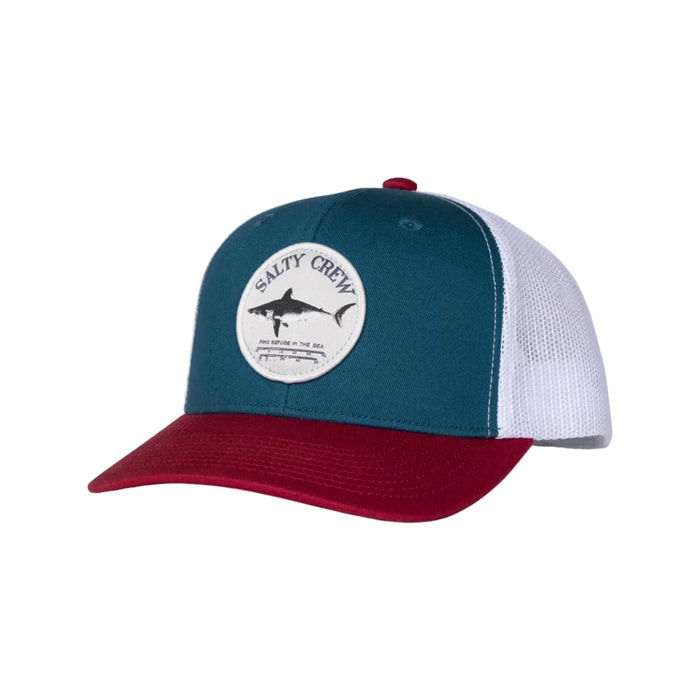 Salty Crew Bruce retro trucker hat in red, white and blue