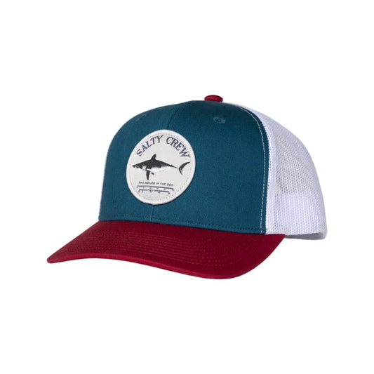 Salty Crew Bruce retro trucker hat in red, white and blue