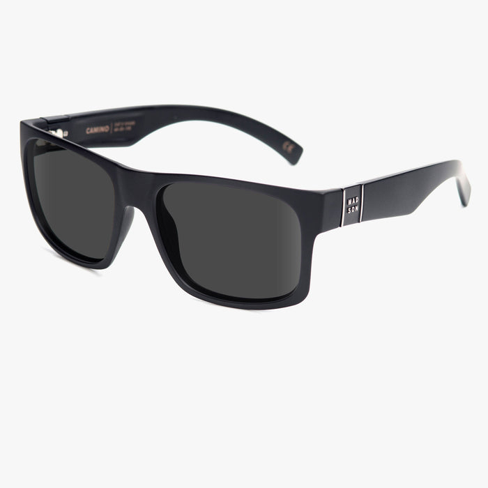 Madson Camino sunglasses in black matte with grey polarized lens