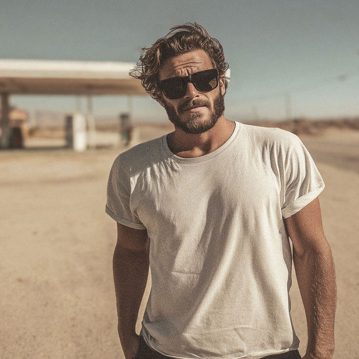 Madson Camino sunglasses shown in an outdoor desert setting