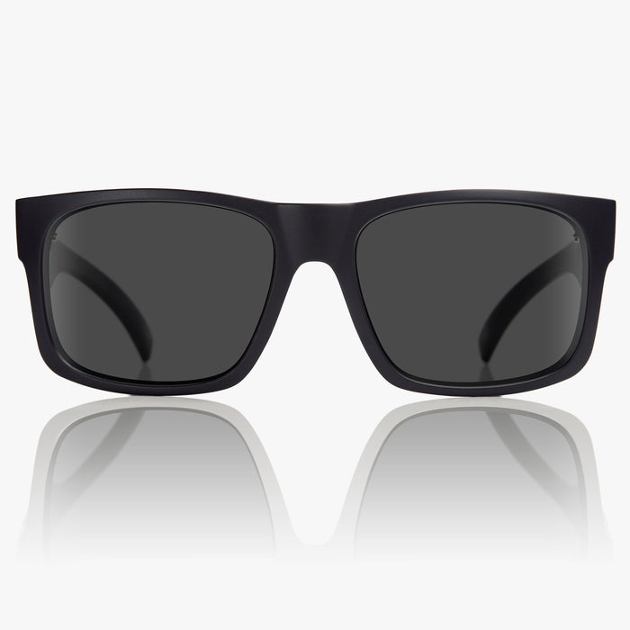 Madson Camino sunglasses in black matte with grey polarized lens, additional product view