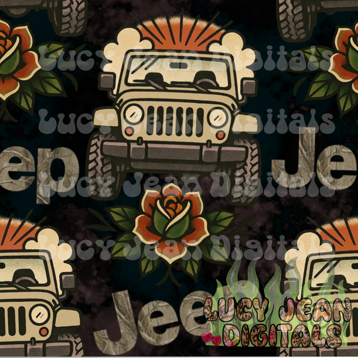Camo Tattoo car Seamless File