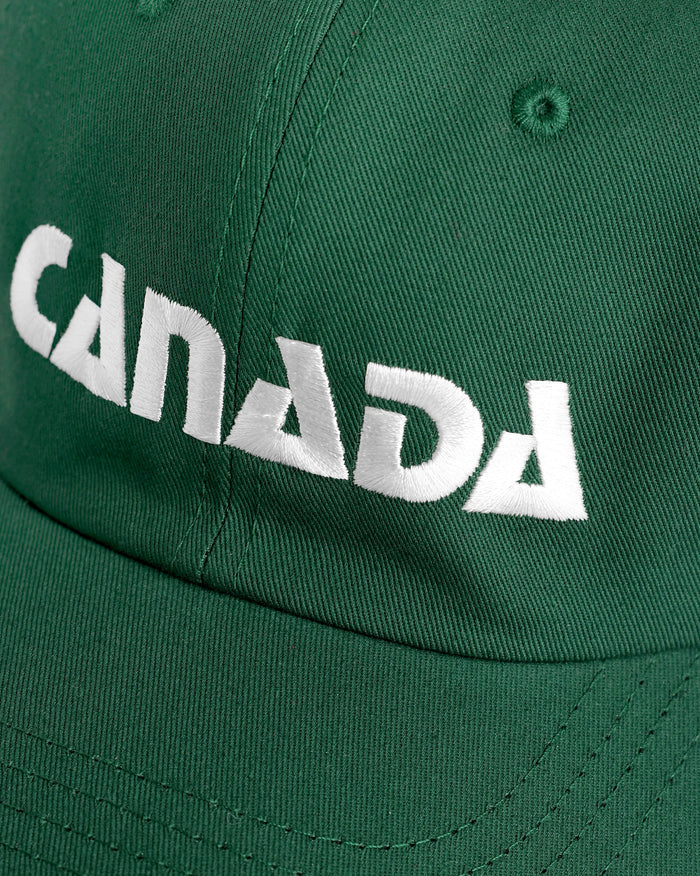 Made in Canada 100% Cotton Baseball Hat Forest Green - Province of Canada