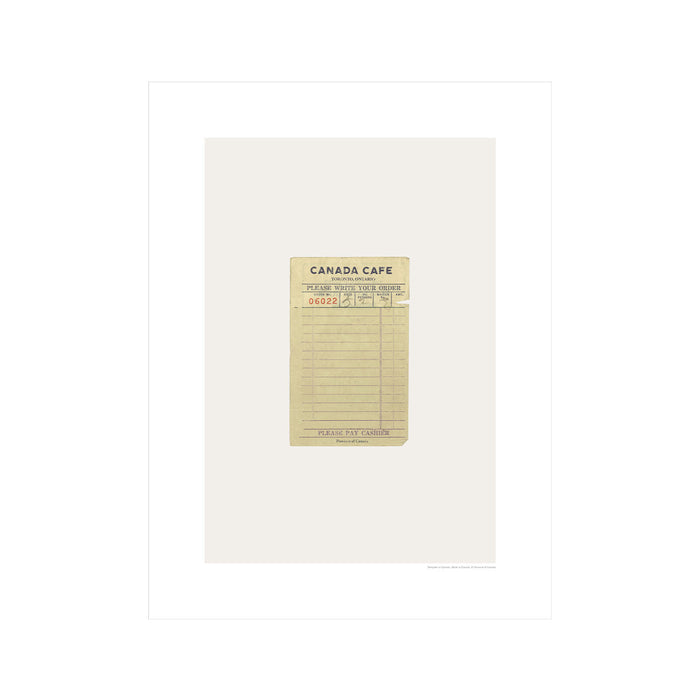 Canada Cafe Print - 24" x 36" 100% Cotton Fine Art Archival Paper Textured Matte Finish - Printed in Canada