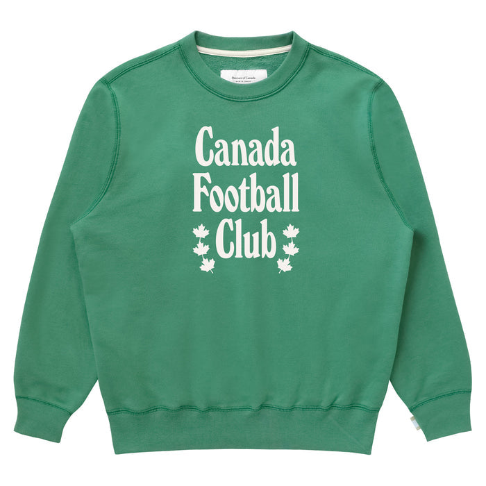 Made in Canada 100% Organic Cotton Canada Football Club Sweatshirt Green - Unisex - Province of Canada