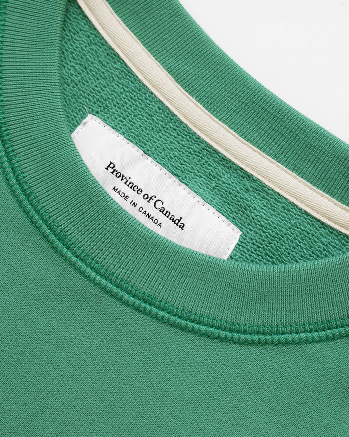 Made in Canada 100% Organic Cotton Canada Football Club Sweatshirt Green - Unisex - Province of Canada