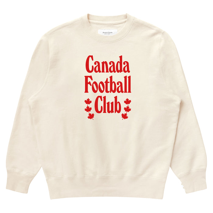Made in Canada 100% Cotton Canada Football Club Sweatshirt Natural - Unisex - Province of Canada