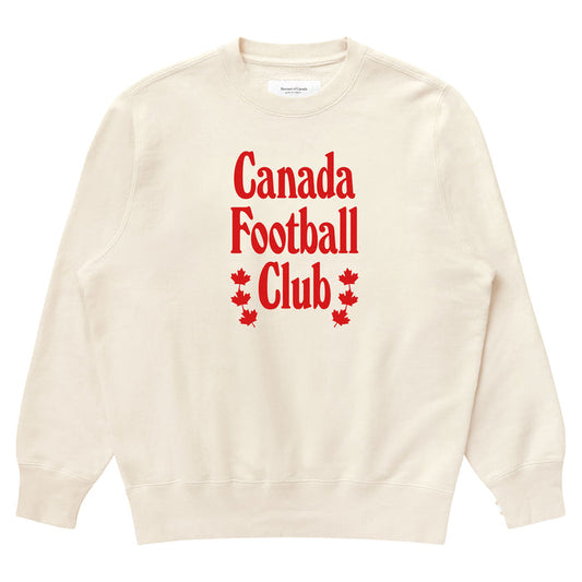 Made in Canada 100% Cotton Canada Football Club Sweatshirt Natural - Unisex - Province of Canada