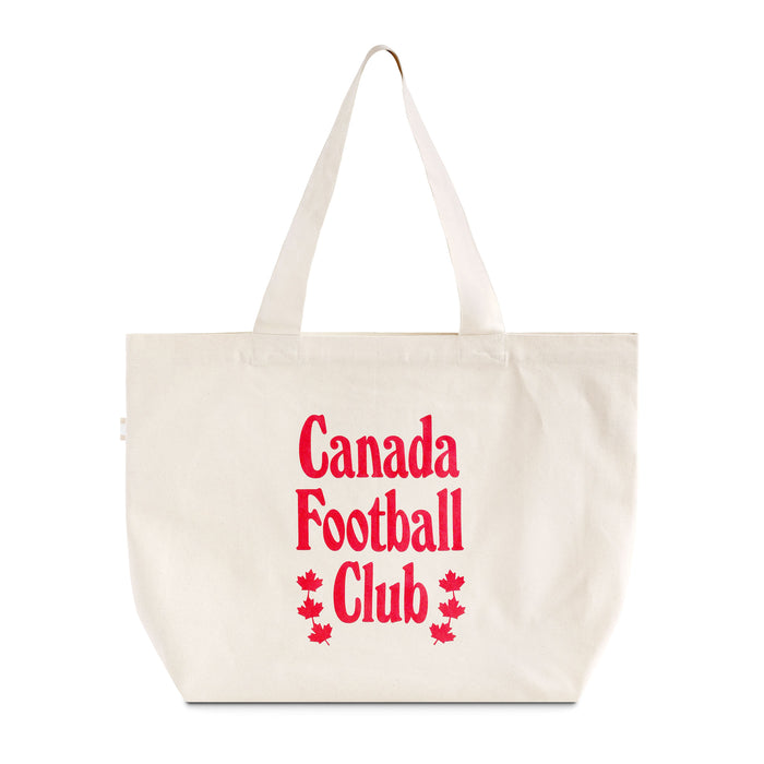 Made in Canada 100% Cotton Canada Football Club Tote Bag Natural - Province of Canada