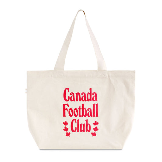 Made in Canada 100% Cotton Canada Football Club Tote Bag Natural - Province of Canada