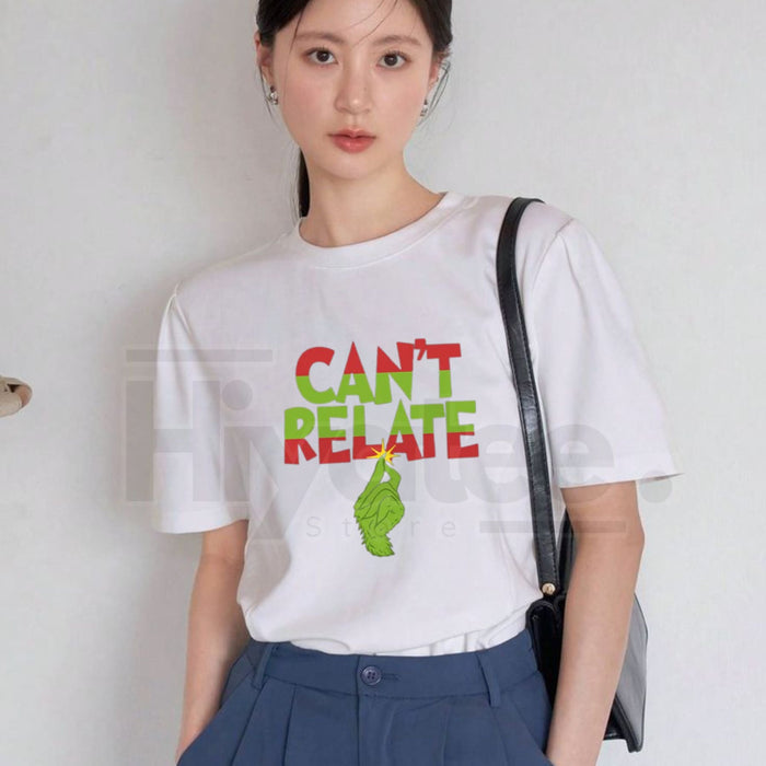 "Can’t Relate" Holiday Tee – Funny Sarcastic Christmas Unisex T-Shirt