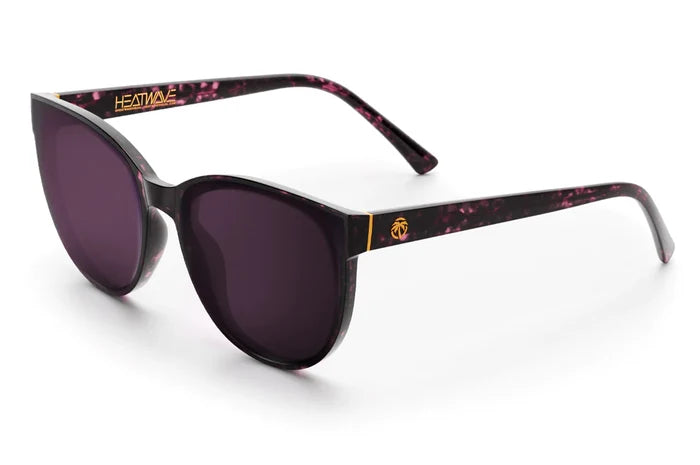 Heat Wave Visual Carat sunglasses in velvet tortoise with polarized purple lens