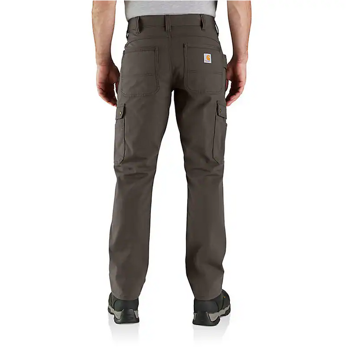 Carhartt Rugged Flex ripstop cargo work pant in dark coffee, alternate product view